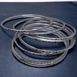 Stunning Multi-Tone Bangle Bracelet Set